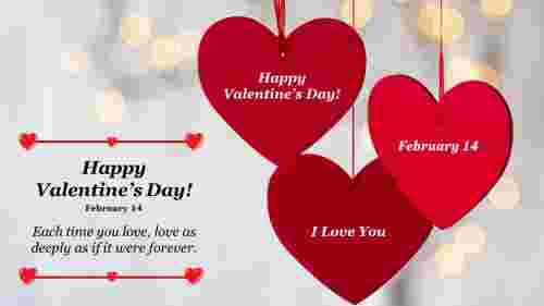 Heart Valentines Slides Template